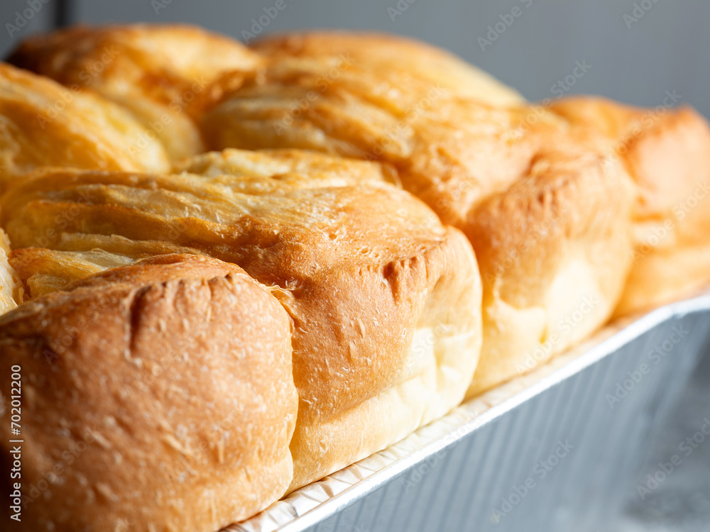 Bread baked in the oven