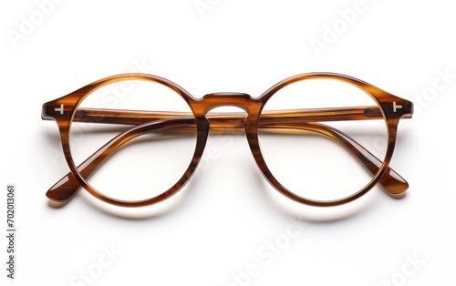 Reading trim glasses, Classic trim eyewear, eye glasses isolated on white background.
