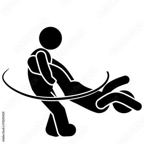vector illustration of mixed martial arts, fighting, brawling, throwing, punching