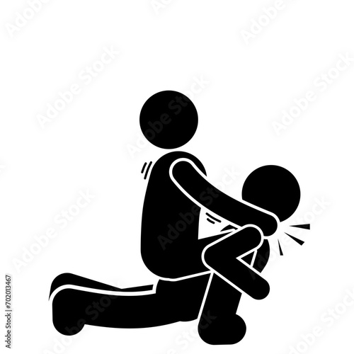 vector illustration of mixed martial arts, fighting, brawling, throwing, punching