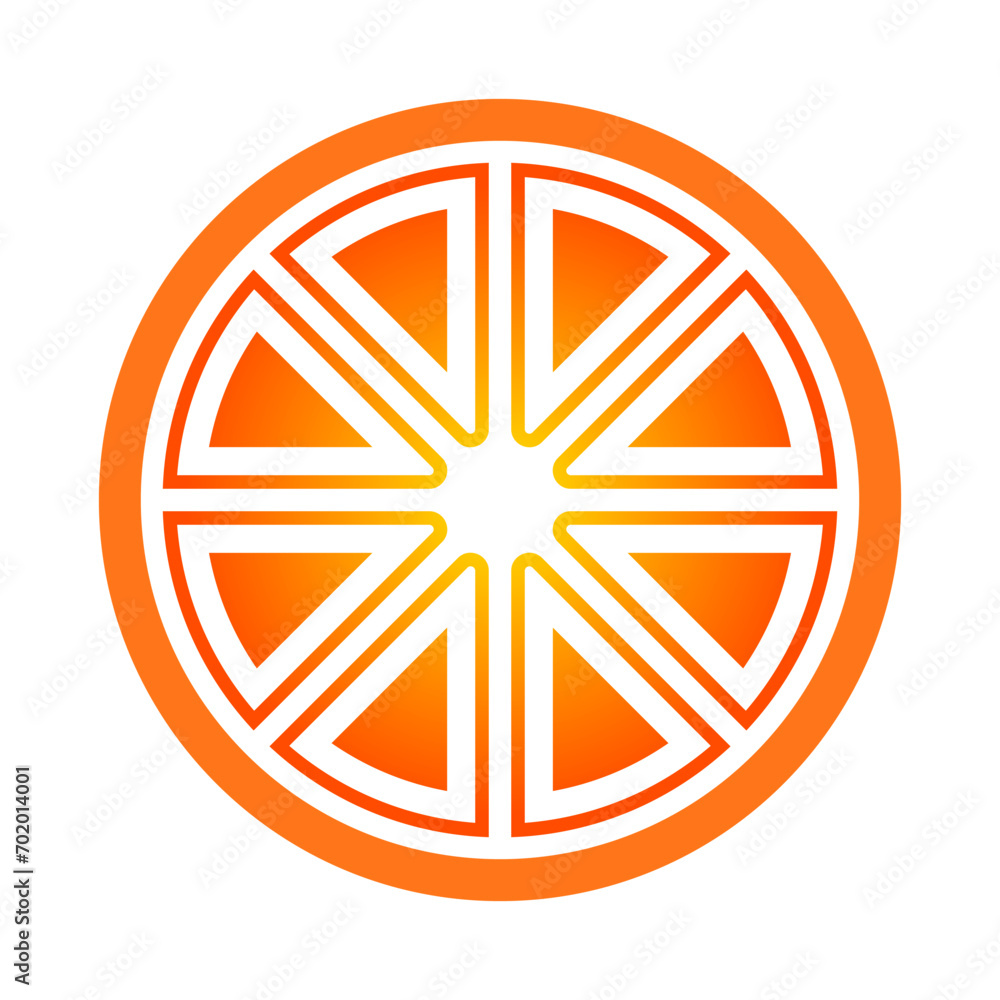Orange Fruit Vector Logo Design Template Orange Fruit Vector Logo Design Template