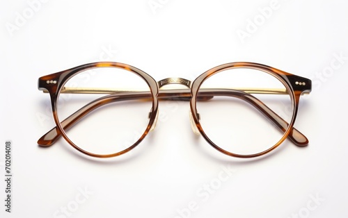 Horn-Rimmed glasses for men, eyeglasses frame isolated on white background.