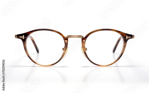 Horn-Rimmed glasses for men, eyeglasses frame isolated on white background.