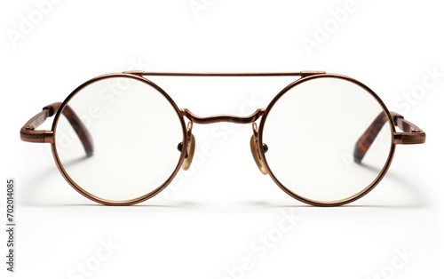 Vintage round Vogue Spectacles, Vintage Vogue Spectacles isolated on white background.