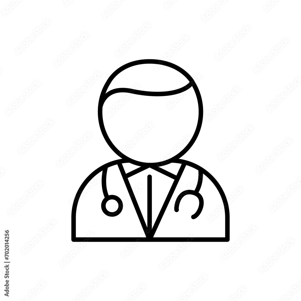 Doctor outline icons, minimalist vector illustration ,simple transparent graphic element .Isolated on white background Doctor outline icons, minimalist vector illustration ,simple transparent graphic element .Isolated on white background