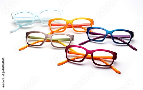 Eye glasses frame, reading glasses frame isolated on white background.