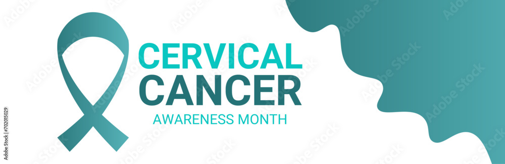 Cervical cancer awareness month is observed every year in january. January is cervical cancer awareness month. suit for banner, cover, greeting card, poster with background. Vector illustration Cervical cancer awareness month is observed every year in january. January is cervical cancer awareness month. suit for banner, cover, greeting card, poster with background. Vector illustration