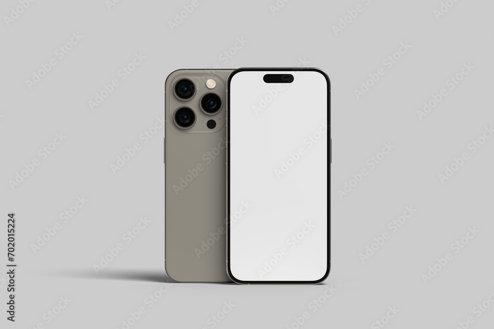 Realistic smartphone presentation blank mockup Realistic smartphone presentation blank mockup