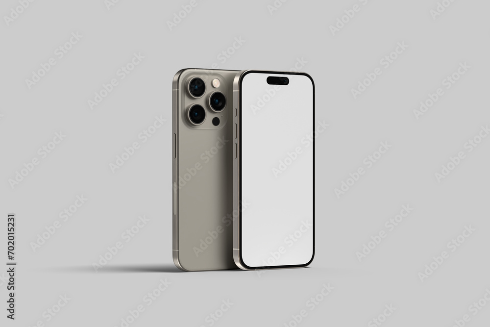 Realistic smartphone presentation blank mockup Realistic smartphone presentation blank mockup