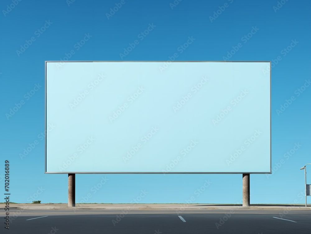 Fototapeta premium Outdoor Billboard Advertising Mockup - AI Generated