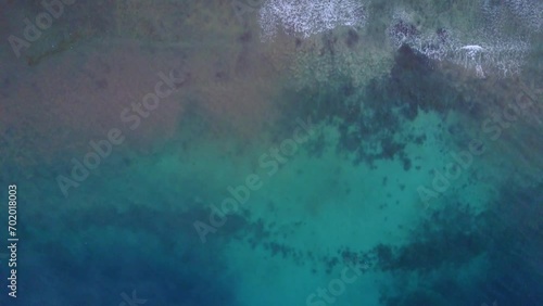 Aerial View of Kujuwulu Beach near Maumere in East Nusa Tenggara, Indonesia. photo