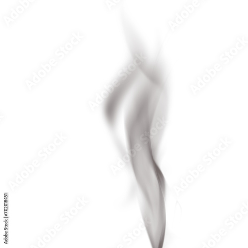realistic transparent smoke or steam in white and gray colors, for use on light background. Transparency only in vector format