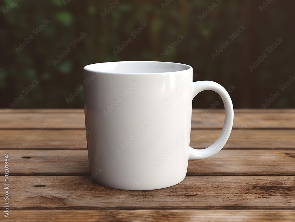 Fototapeta premium Stylish Ceramic Mug Mockup for Branding - AI Generated