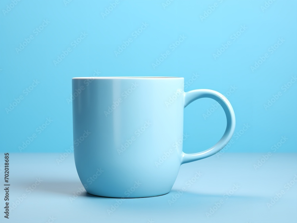 Fototapeta premium Stylish Ceramic Mug Mockup for Branding - AI Generated
