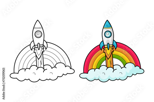 learn to color rocket planes, coloring books, coloring pages