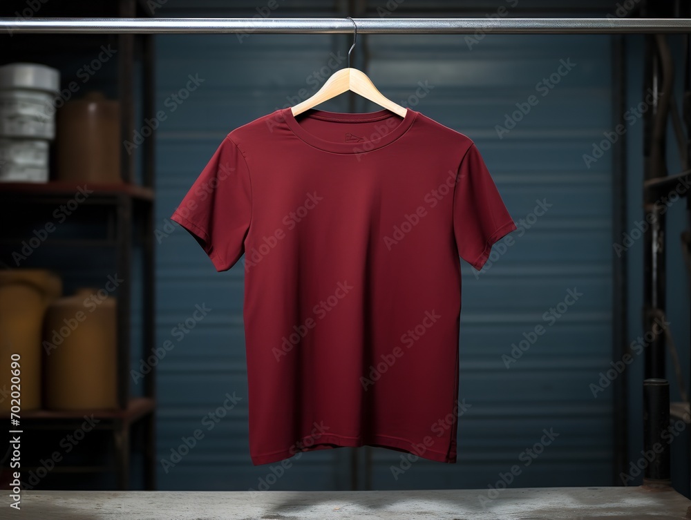 Trendy T-Shirt Design Mockup for Apparel - AI Generated Trendy T-Shirt Design Mockup for Apparel - AI Generated