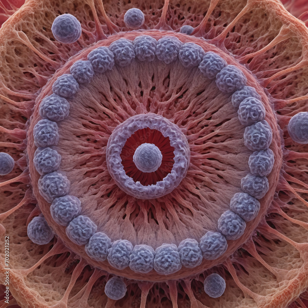 macro photography of cancer exome cell, genomics of cancer, 