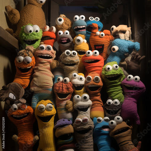 A Wall of Sock Puppets