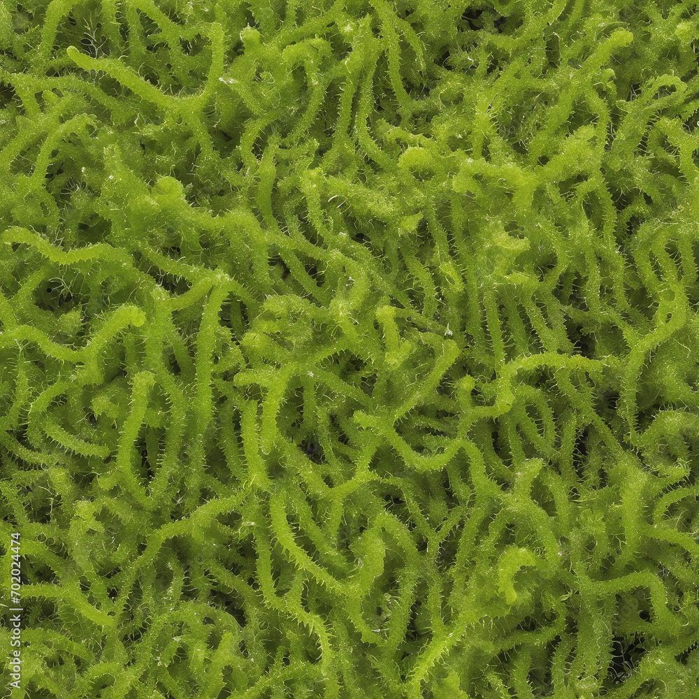 Unicellular green algae chlorella spirulina with large cells single-cells with lipid droplets. Watercolor seamless horizontal border macro microorganism bacteria for cosmetics biological biotech Unicellular green algae chlorella spirulina with large cells single-cells with lipid droplets. Watercolor seamless horizontal border macro microorganism bacteria for cosmetics biological biotech