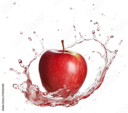 apple splat isolated on transparent background
