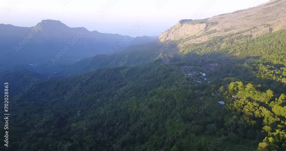 Morning View of of the Bena Traditional Village and surround areas in East Nusa Tenggara, Indonesia. Morning View of of the Bena Traditional Village and surround areas in East Nusa Tenggara, Indonesia.