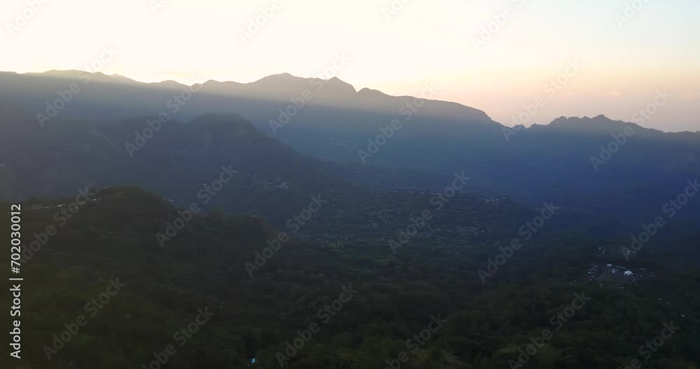 Morning View of of the Bena Traditional Village and surround areas in East Nusa Tenggara, Indonesia. Morning View of of the Bena Traditional Village and surround areas in East Nusa Tenggara, Indonesia.