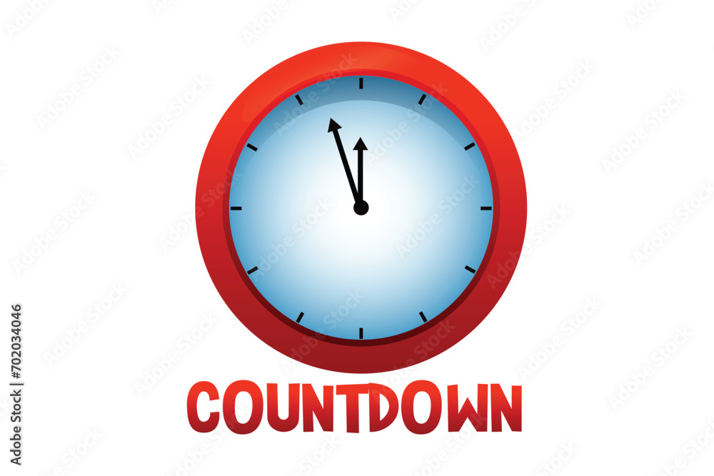 Countdown Timer New Year Sticker Design Countdown Timer New Year Sticker Design