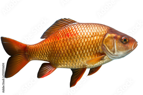 crucian carp Isolated on transparent background. PNG file.