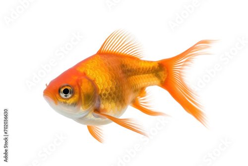 Beautiful goldfish Isolated on transparent background. PNG file. © venusvi