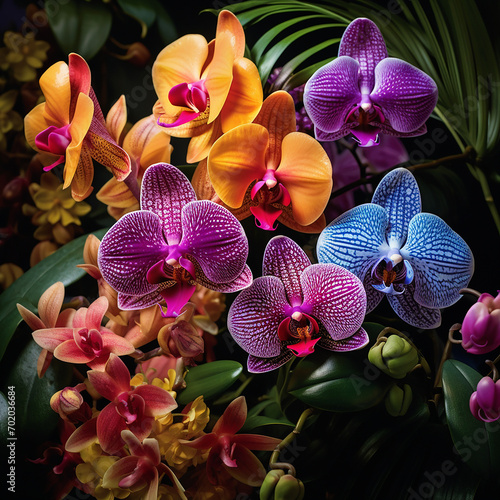 Exotic Orchid With a Background