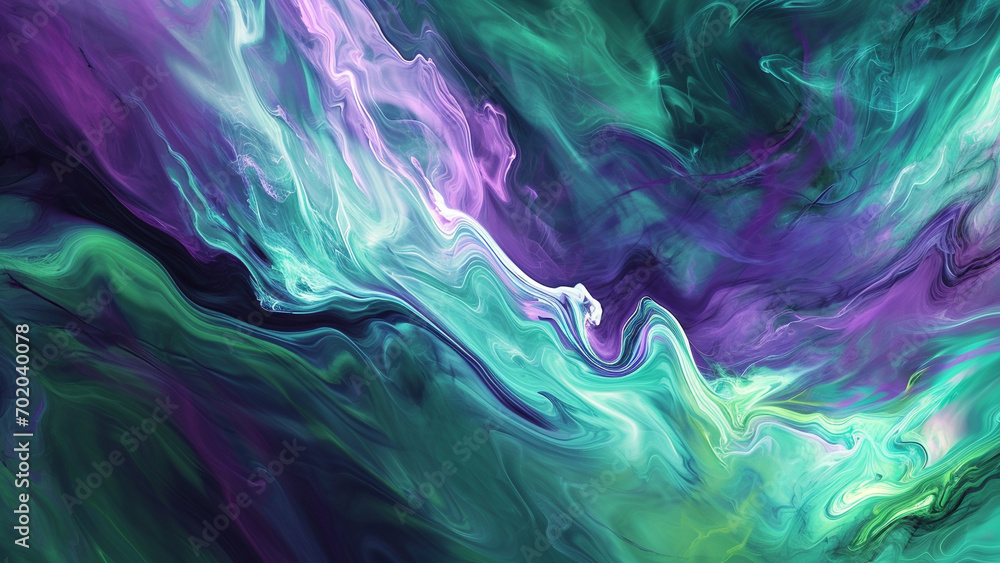Mesmerizing Aurora Borealis-Inspired Fluid Patterns