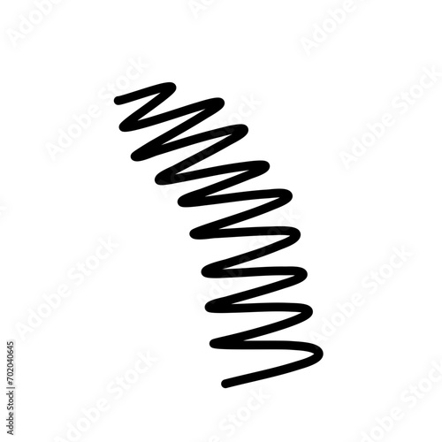 Hand drawn spiral springs