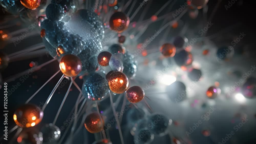 Closeup of a protonantiproton annihilation event, as streams of antineutrinos burst forth from the collision and dissipate into the surrounding environment. Closeup of a protonantiproton annihilation event, as streams of antineutrinos burst forth from the collision and dissipate into the surrounding environment.
