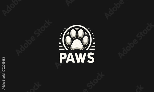 paws tiger vector illustration flat design