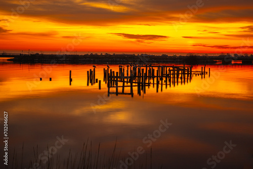 Glorious sunrise at Phoebus Pier © Timothy