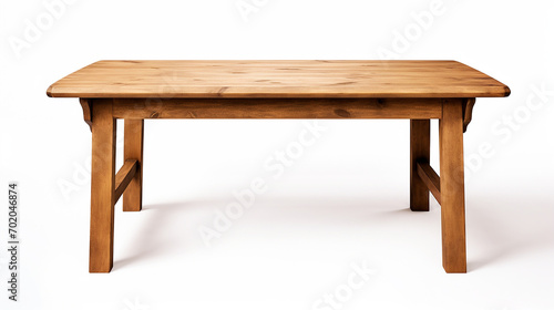 white background with wooden table isolated illustration
