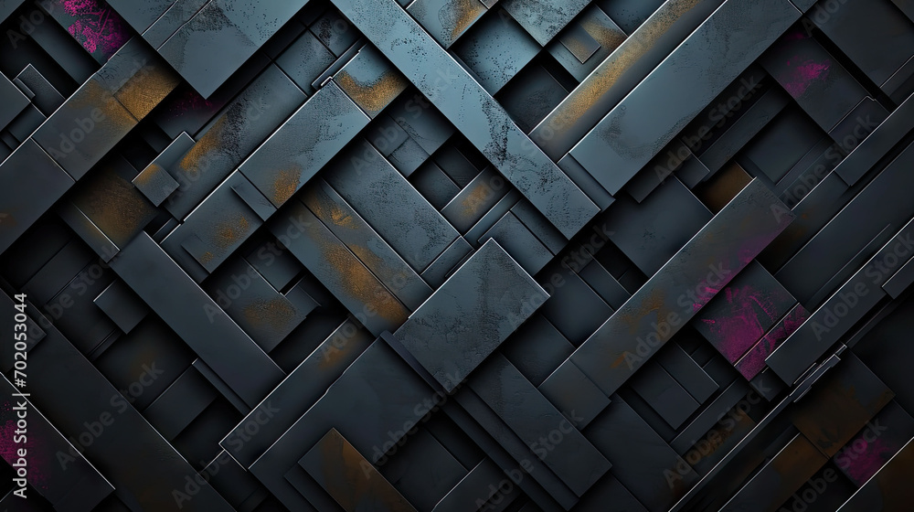 Abstract geometric background with black and red squares, suitable for ...