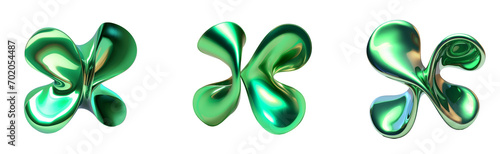Holographic 3D Clover for St. Patrick's