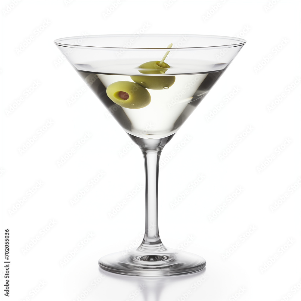 martini with olives