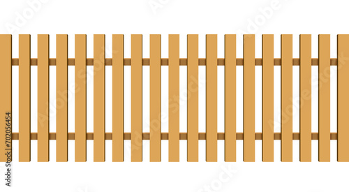 wooden fence on the white background	