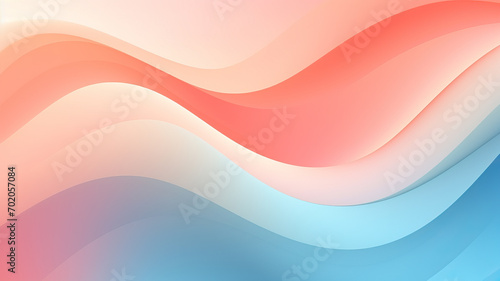 Modern waves background illustration  Subtle abstract background with soft pastel waves. Gradient colors. For designing apps or products