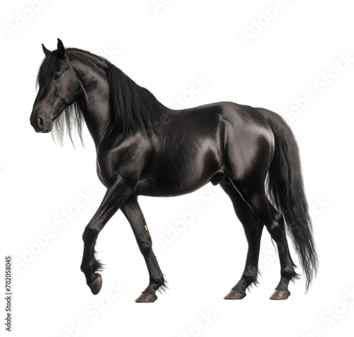 Transparent PNG - A Noble Black Horse