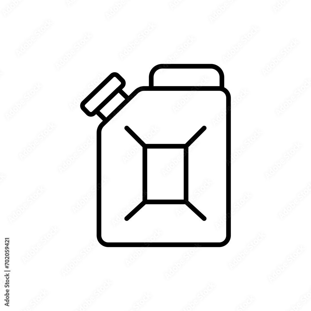 Jerry can outline icons, minimalist vector illustration ,simple transparent graphic element .Isolated on white background Jerry can outline icons, minimalist vector illustration ,simple transparent graphic element .Isolated on white background