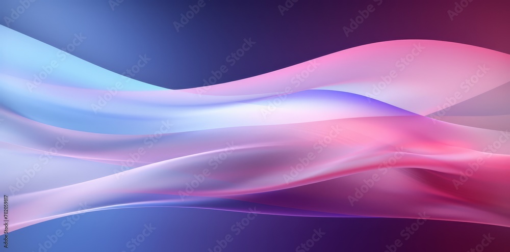 Purple and blue waves along a black background, future tech background Purple and blue waves along a black background, future tech background