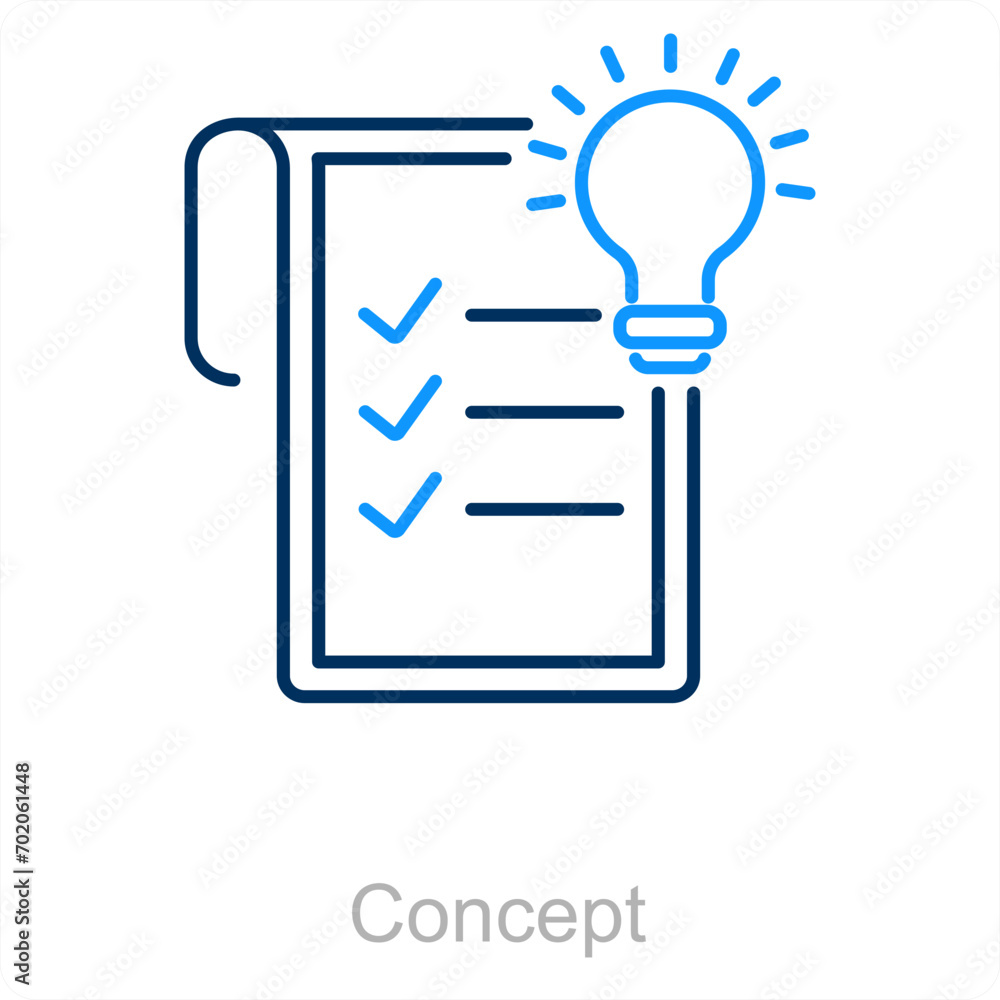 Concept and idea icon concept Concept and idea icon concept
