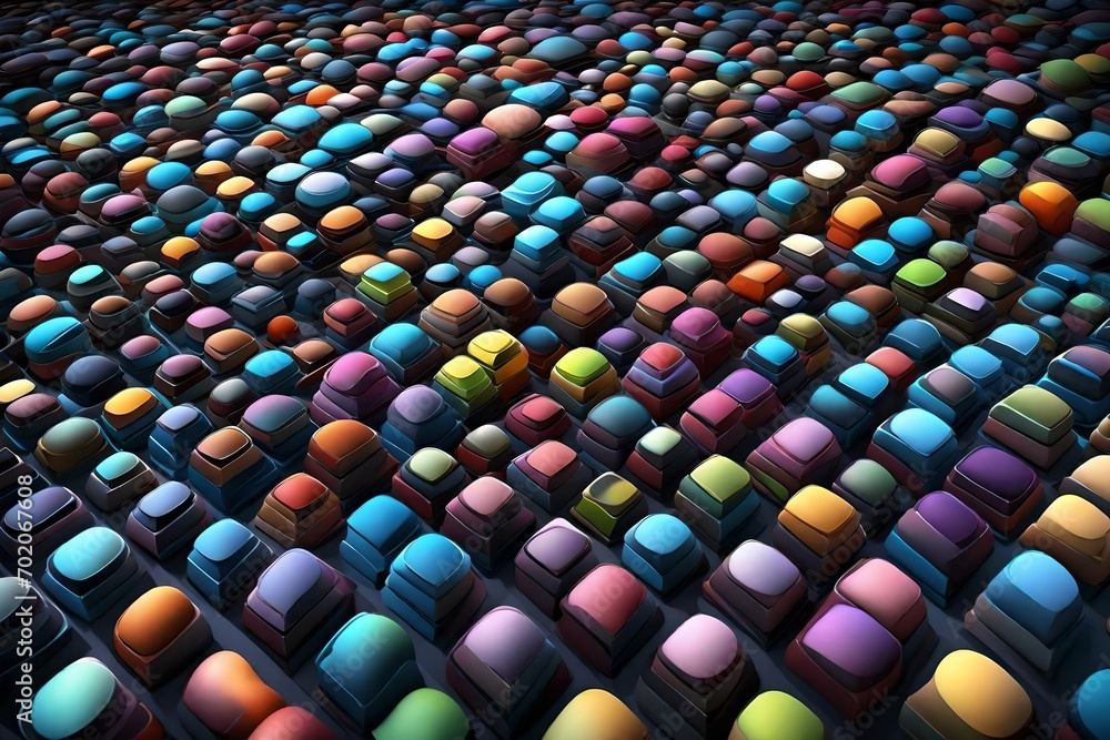 Obraz premium abstract background with cubes