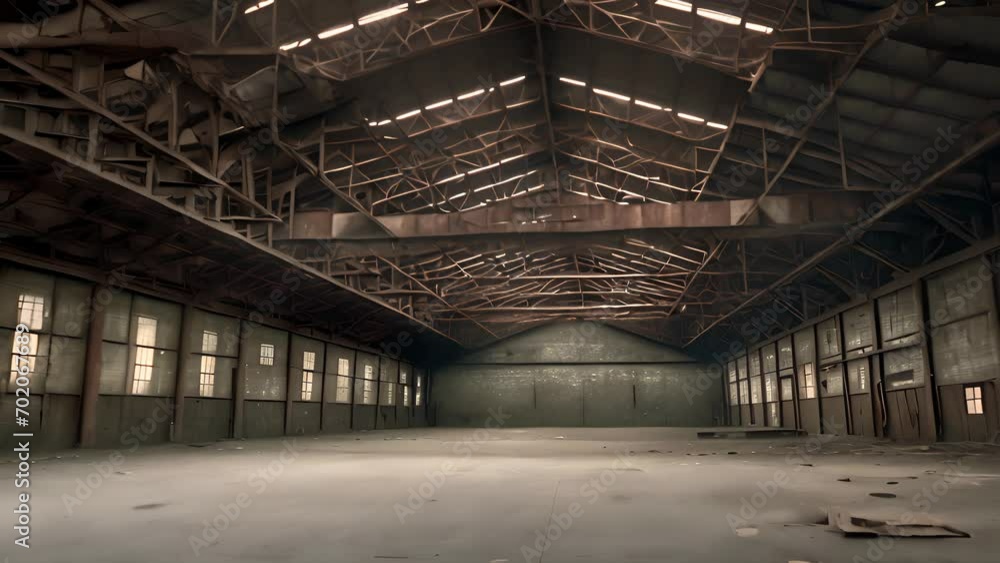 Abandoned rusty factory with copy space. Industrial indoor horizontal background. Abandoned rusty factory with copy space. Industrial indoor horizontal background.