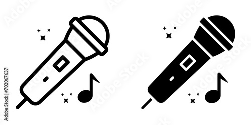 Microphone icon. symbol for mobile concept and web design. vector illustration