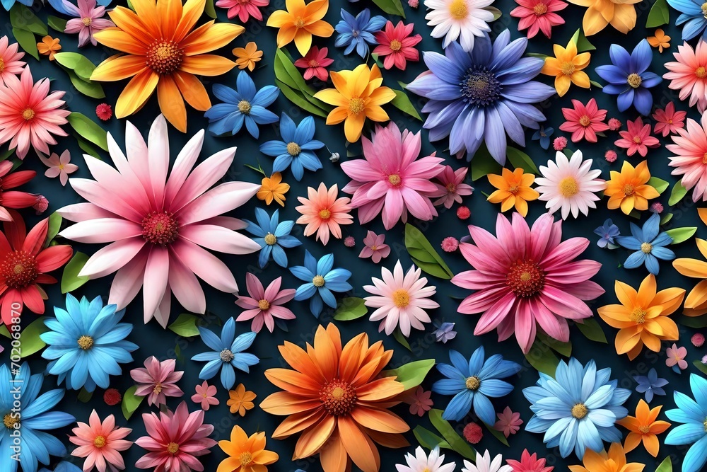 seamless pattern with flowers background seamless pattern with flowers background