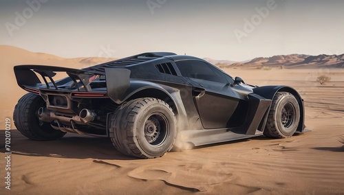 spider super car in desert near, fast car new car , luxury exotic car © Алексей Ковалев